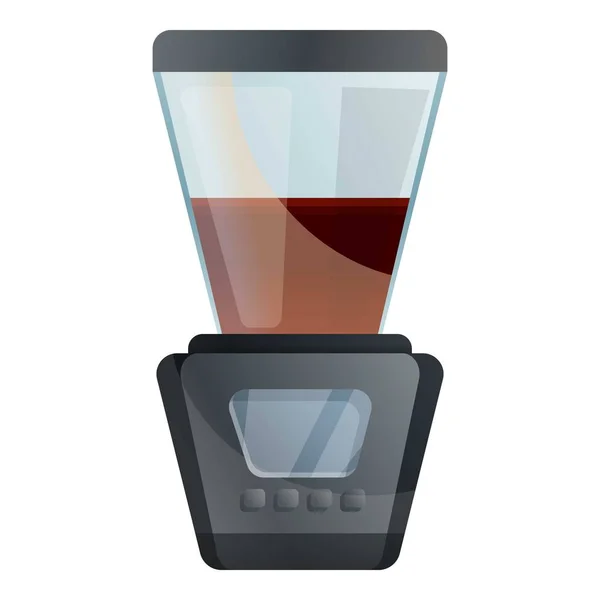 Modern kaffemaskin ikon, tecknad stil — Stock vektor