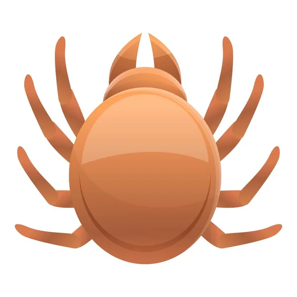 Infection mite icon, cartoon style — Stock Vector