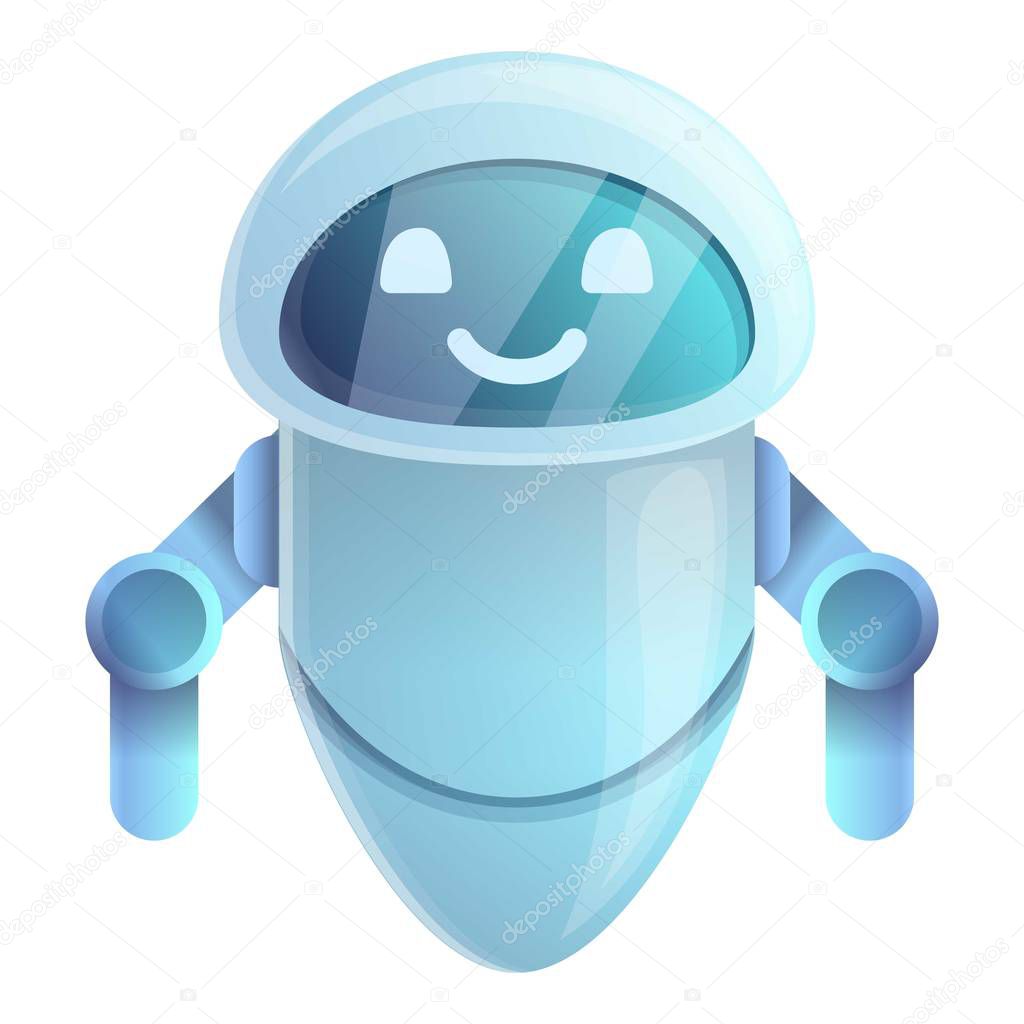 Web chatbot icon, cartoon style