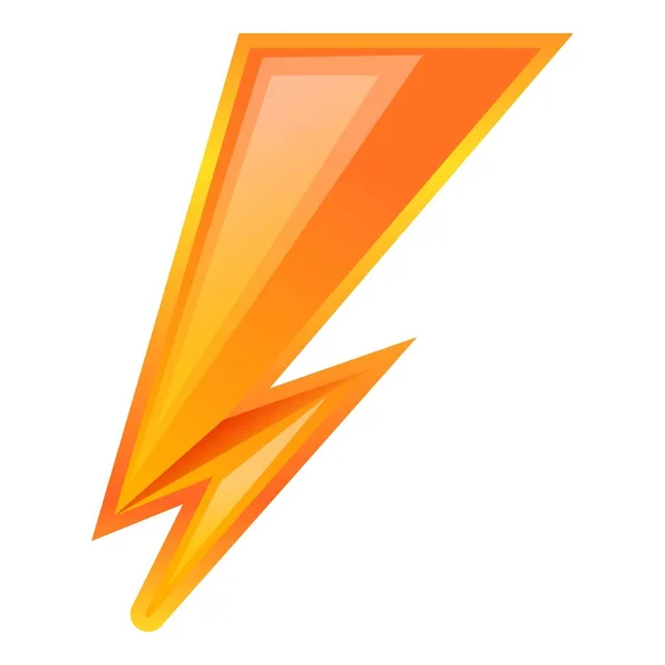 Energia fulmine icona, stile cartone animato — Vettoriale Stock