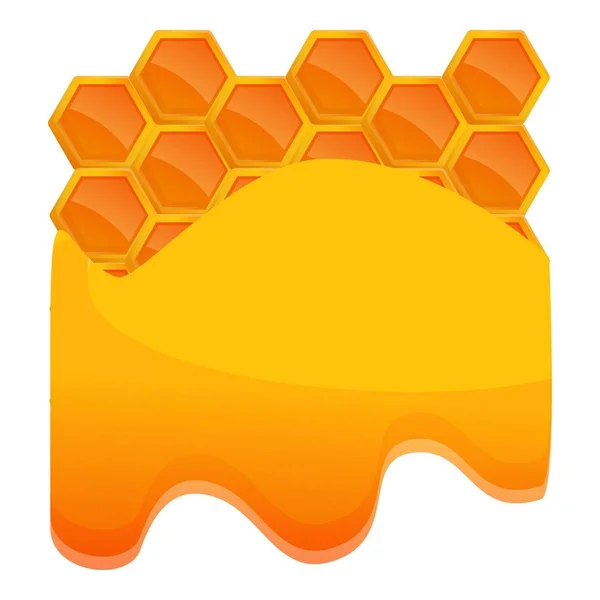 Honung kam ikon, tecknad stil — Stock vektor