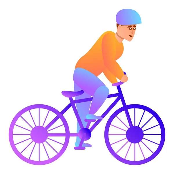 Ikona rowerowa, styl kreskówki — Wektor stockowy