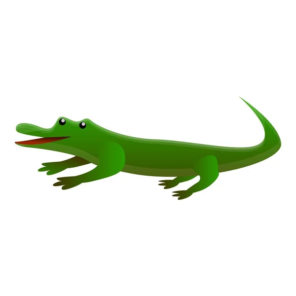 Icône d'alligator, style dessin animé — Image vectorielle