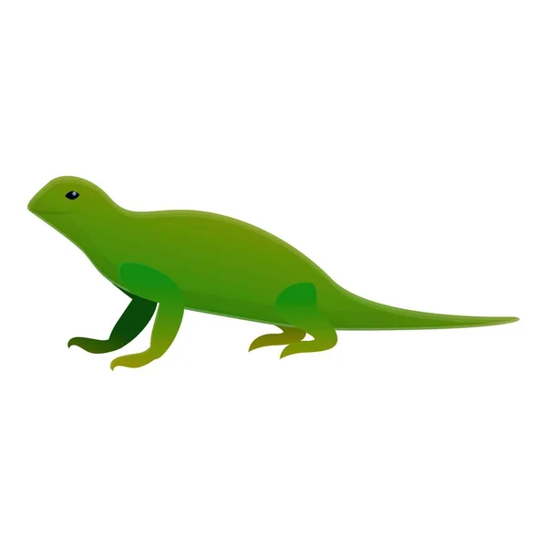 Iguana lézard icône, style dessin animé — Image vectorielle