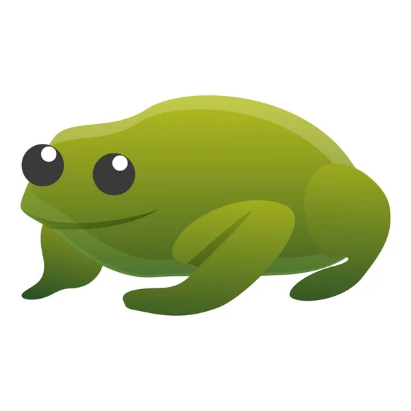 Icône grenouille tropicale, style dessin animé — Image vectorielle