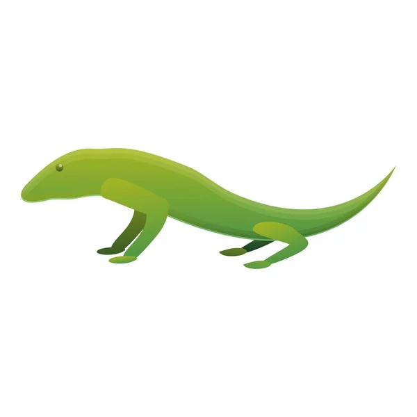 Icône lézard reptile, style dessin animé — Image vectorielle