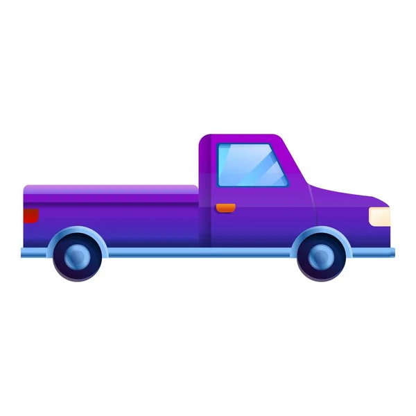 Violett pickup ikon, tecknad stil — Stock vektor