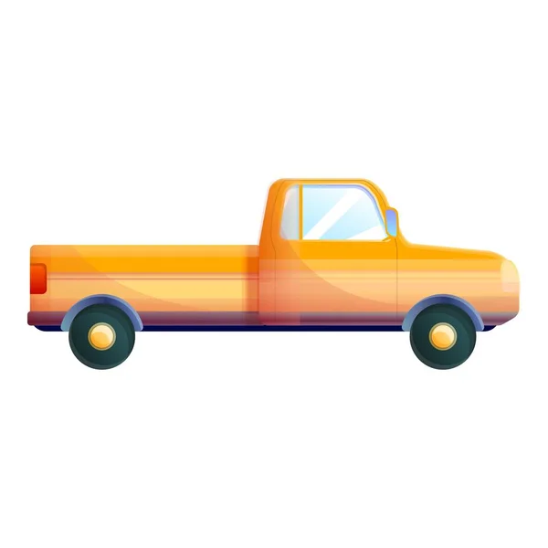 Orange alte Pickup-Ikone, Cartoon-Stil — Stockvektor