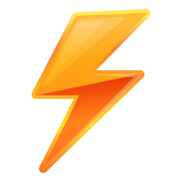 Lightning bolt element icon, cartoon style — Stock Vector
