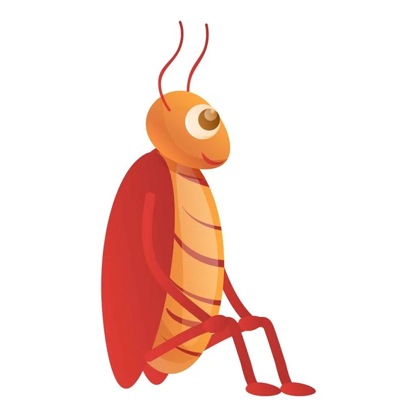 Cucaracha estancia icono, estilo de dibujos animados — Vector de stock