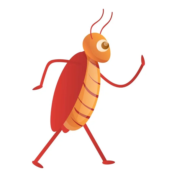 Cucaracha icono de la cocina, estilo de dibujos animados — Vector de stock