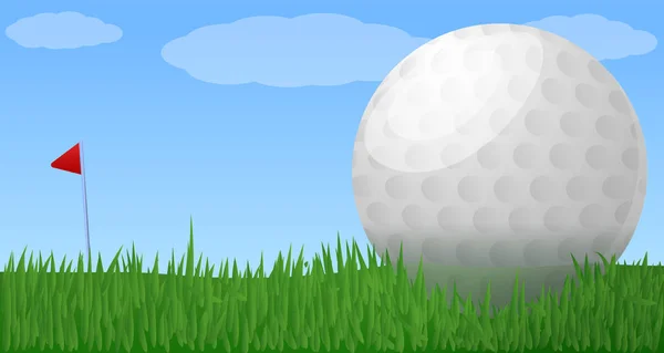Golf club concept banner, cartoon style — Stock Vector