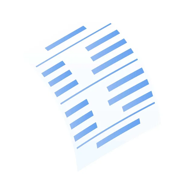 Icône papier de paiement, style isométrique — Image vectorielle