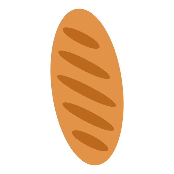 Ícone de pão, estilo plano — Vetor de Stock