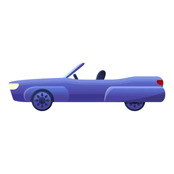 Kék Cabriolet ikon, rajzfilm stílusú — Stock Vector