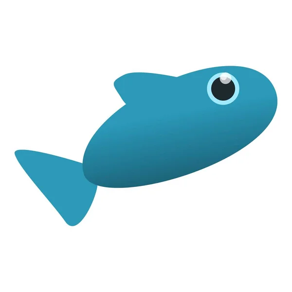 Icono de pescado fresco, estilo de dibujos animados — Vector de stock