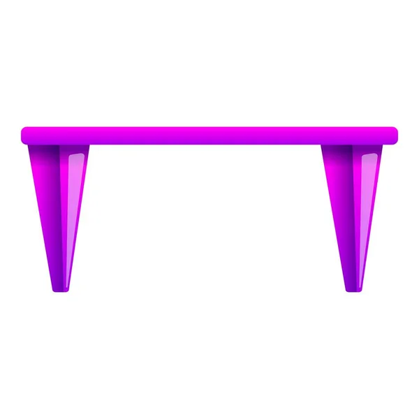 Icono de mesa rosa, estilo de dibujos animados — Vector de stock