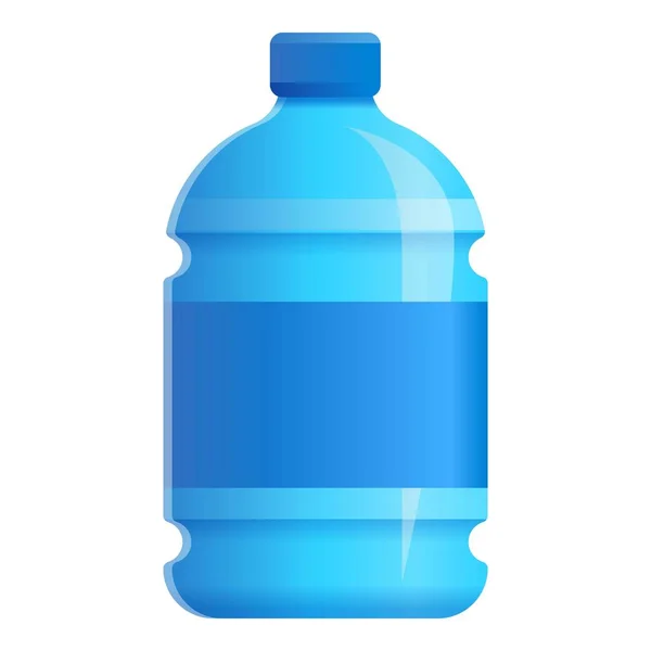 Μεγάλο εικονίδιο μπουκαλιών νερού, στυλ κινουμένων σχεδίων — Διανυσματικό Αρχείο