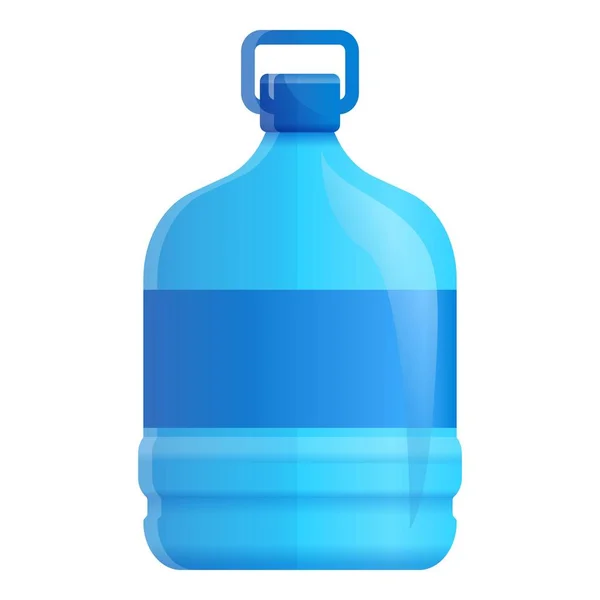 Fogantyú Aqua palack ikon, rajzfilm stílusú — Stock Vector