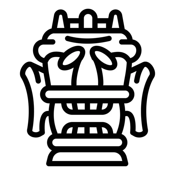 Dekorasyon idol simgesi, anahat tarzı — Stok Vektör