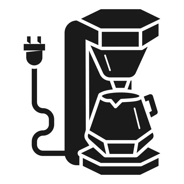 Kaffeemaschinen-Symbol, einfacher Stil — Stockvektor