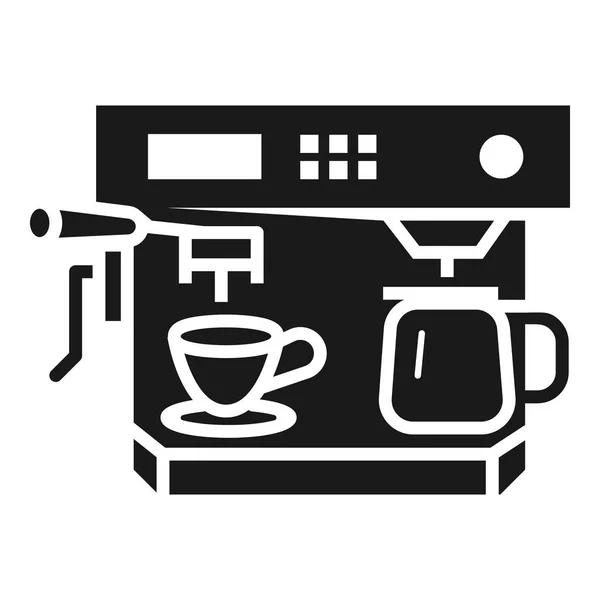 Μπαρ καφέ μηχάνημα εικονίδιο, απλό στυλ — Διανυσματικό Αρχείο