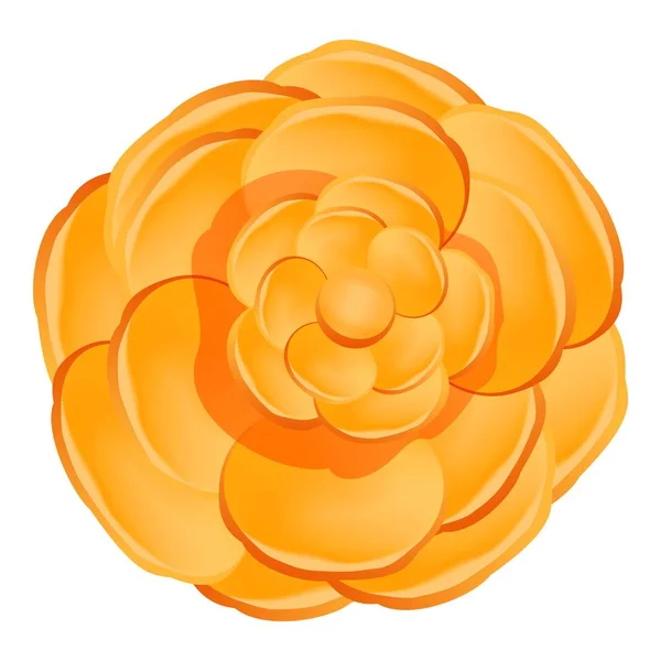 Апельсиновый камзол - цветочная икона, карикатурный стиль — стоковый вектор
