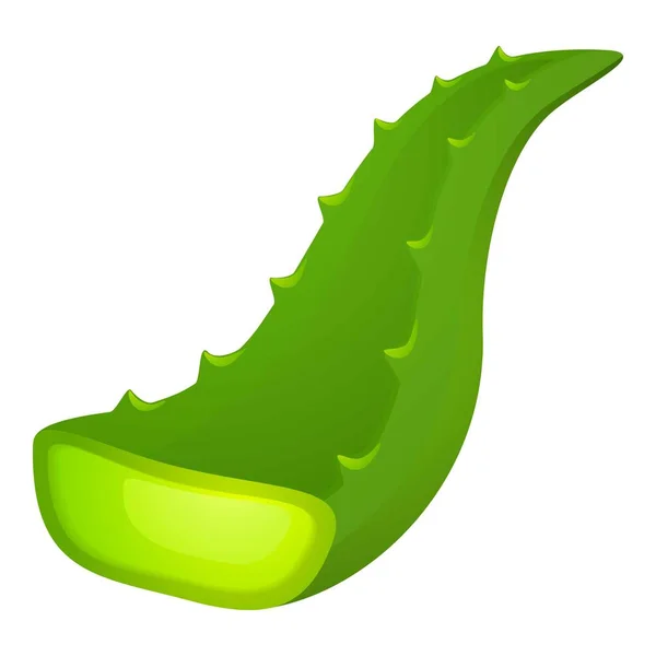 Icono de hoja de aloe, estilo de dibujos animados — Vector de stock