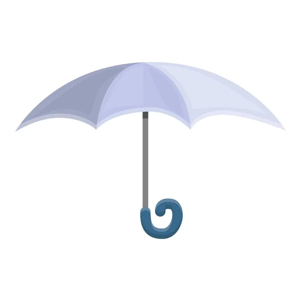 Grey umbrella icon, cartoon style — Stock Vector