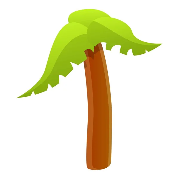 Palm tree ikona, kreslený styl — Stockový vektor