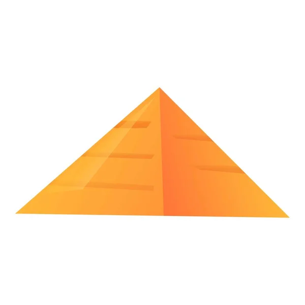 Pyramidové ikony, kreslený styl — Stockový vektor