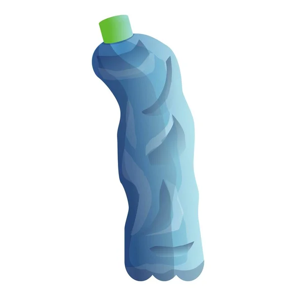 Ikona odpadkové láhve, kreslený styl — Stockový vektor
