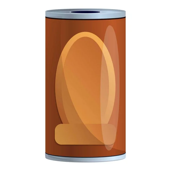Garbage can icon, cartoon style — 스톡 벡터