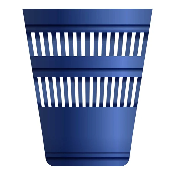 Garbage office bin icon, cartoon style — Stock Vector