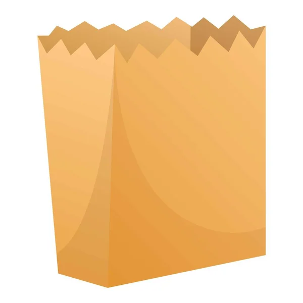 Paquete icono de papel, estilo de dibujos animados — Vector de stock