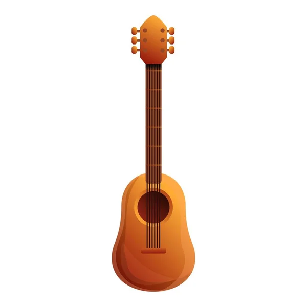 Meksykański gitara ikona, stylu cartoon — Wektor stockowy