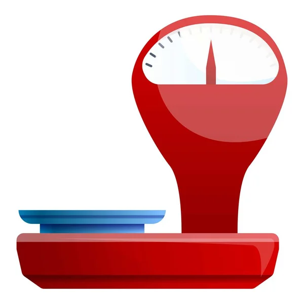 Icône écailles rouges rétro, style dessin animé — Image vectorielle