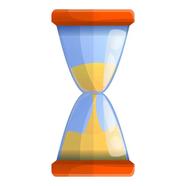 Icono de reloj de arena, estilo de dibujos animados — Vector de stock