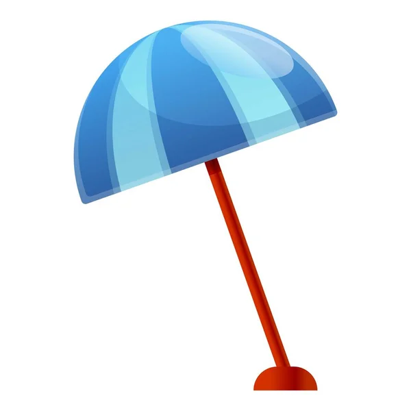 Hotel beach umbrella icon, cartoon style — Stock Vector