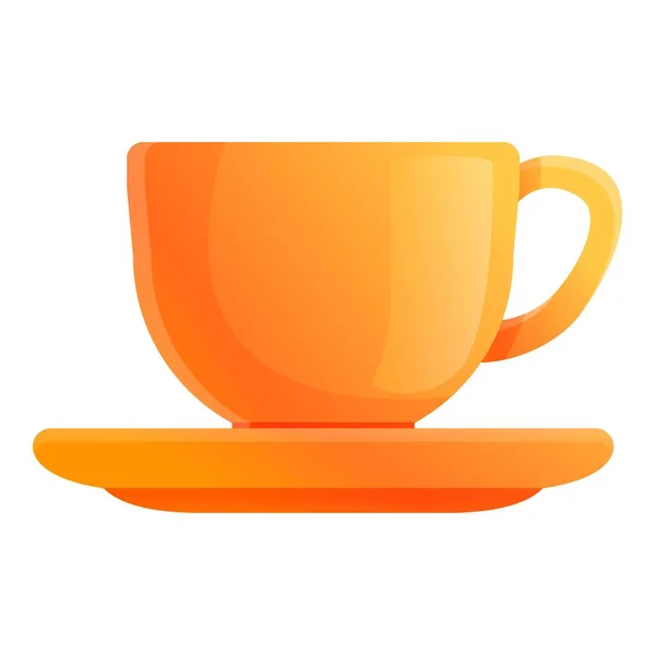 Icono de taza de café de la mañana, estilo dibujos animados — Vector de stock