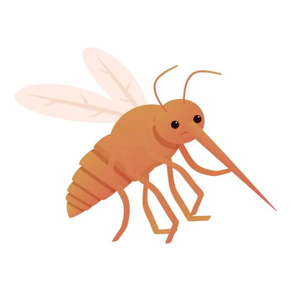 Icono de insecto mosquito, estilo de dibujos animados — Vector de stock