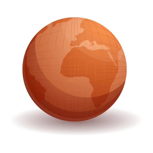 Kartograph Globus-Ikone, Cartoon-Stil — Stockvektor