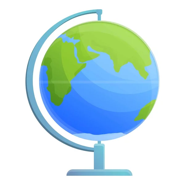 Ícone do globo cadastral, estilo cartoon —  Vetores de Stock