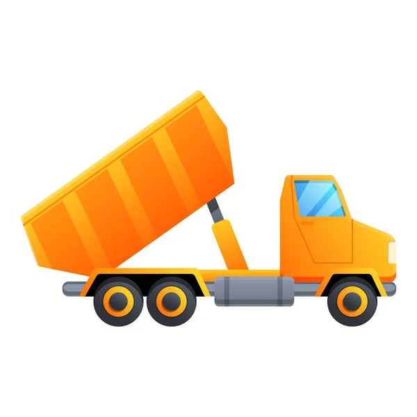 Vrachtwagen pictogram, cartoon stijl — Stockvector