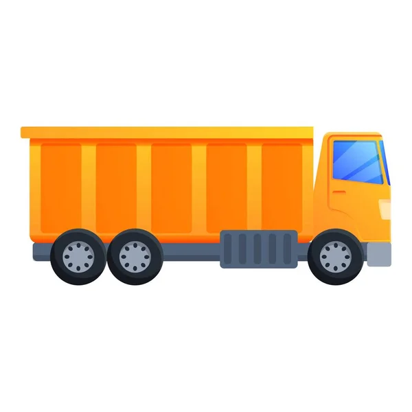 Commercial tipper icon, cartoon style — Stock Vector