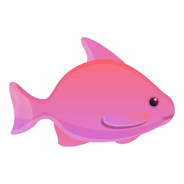 Breeding fish icon, cartoon style — Stock Vector