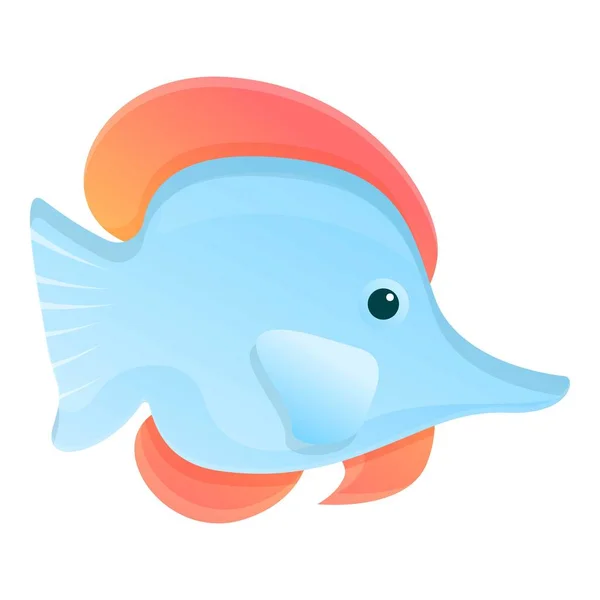 Reef fish icon, cartoon style — Stock Vector