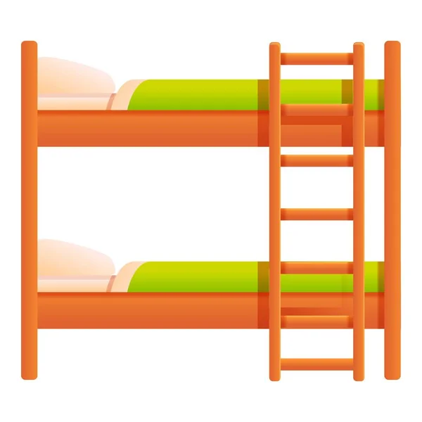 Bunk bed icoon, cartoon stijl — Stockvector