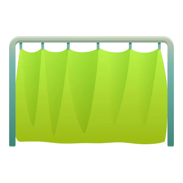 Icono de pared verde de cine, estilo de dibujos animados — Vector de stock