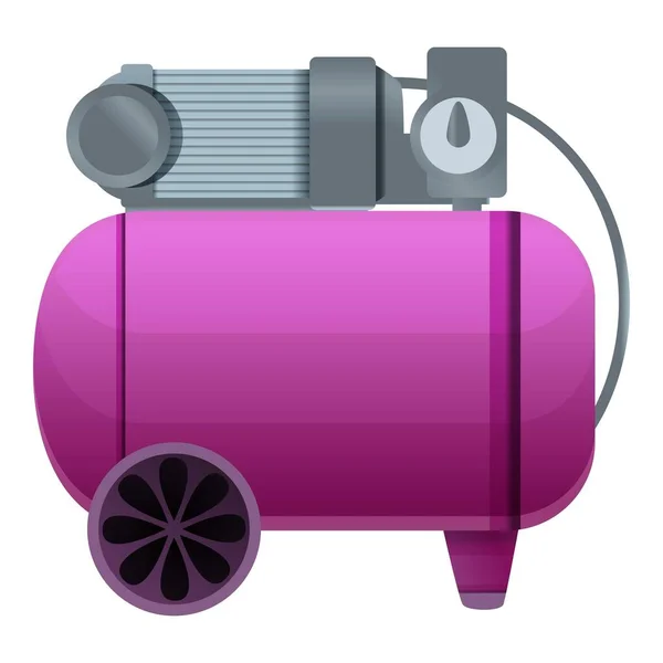 Ícone do compressor de ar do cilindro, estilo cartoon — Vetor de Stock